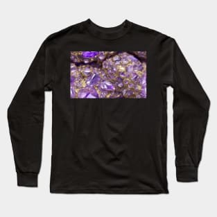 Seamless Amethyst Texture IV Long Sleeve T-Shirt